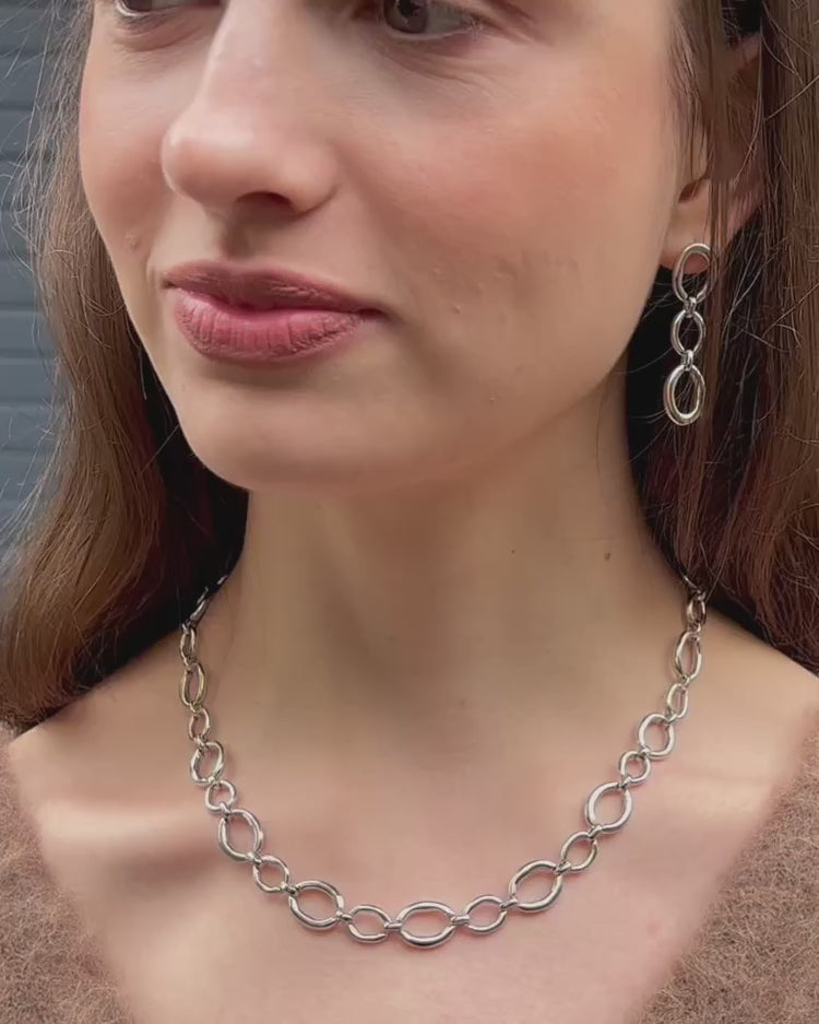 'Oslo' Mid Drop Earrings - LINES AND CURRENT