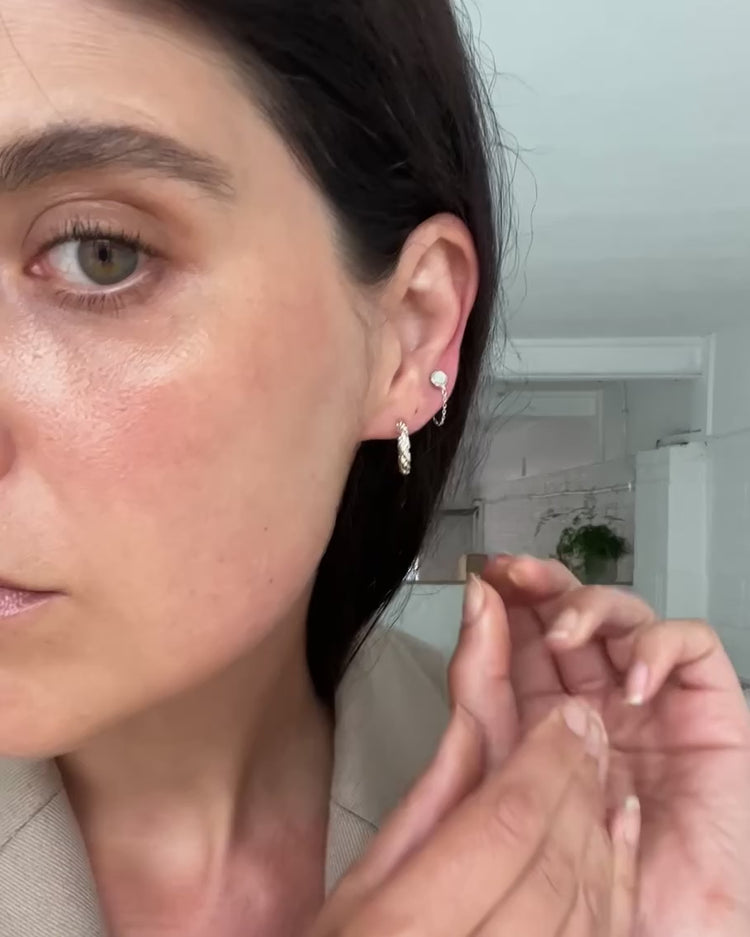 'Sigrid' Stud Earrings - Lines & Current