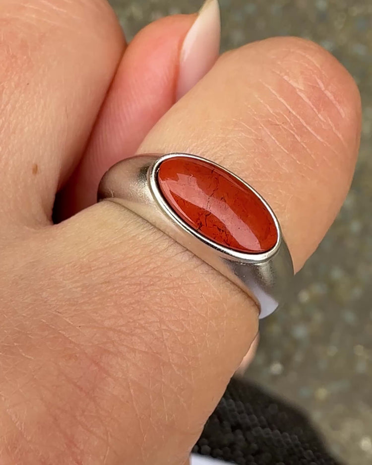 'Terra' Signet Ring - LINES AND CURRENT