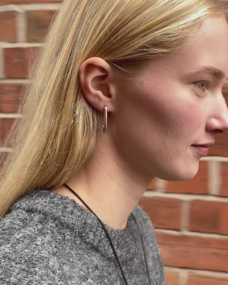 'Rekki' Mid Rectangle Hoops - LINES AND CURRENT