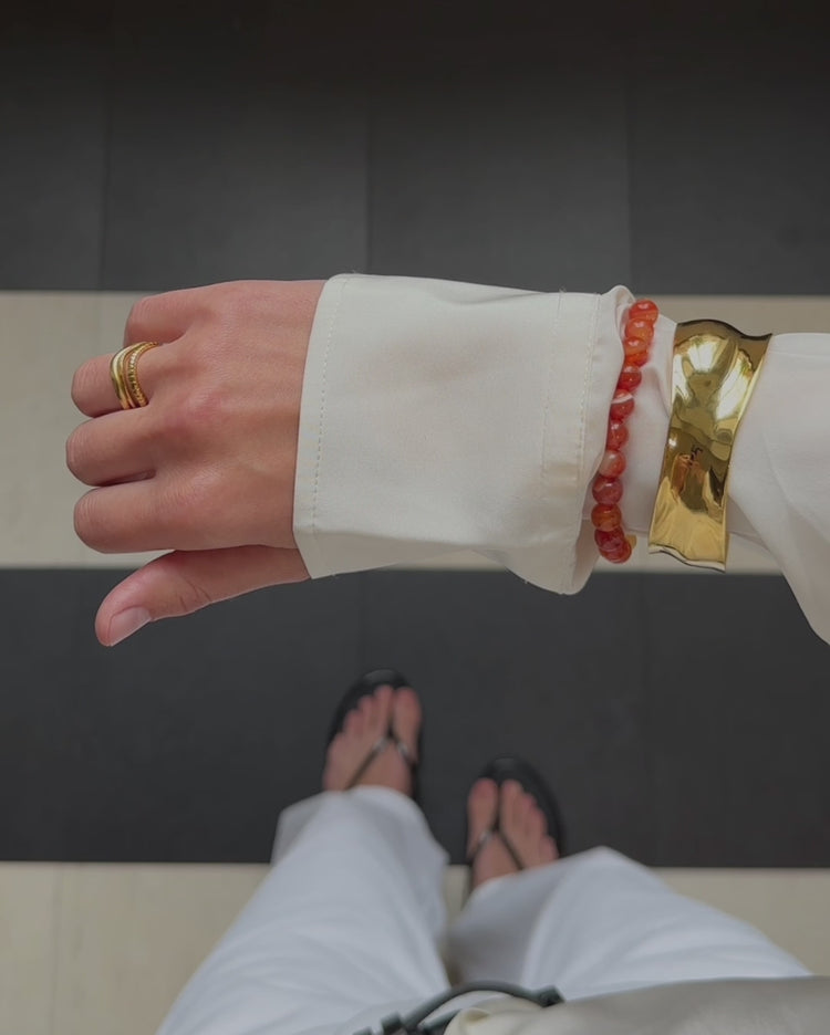 'Florence' Cuff Bracelet - Lines & Current