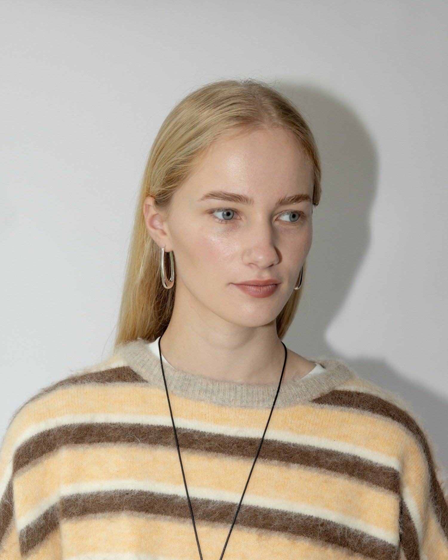 &#39;Rekki&#39; Long Rectangle Hoops - LINES AND CURRENT