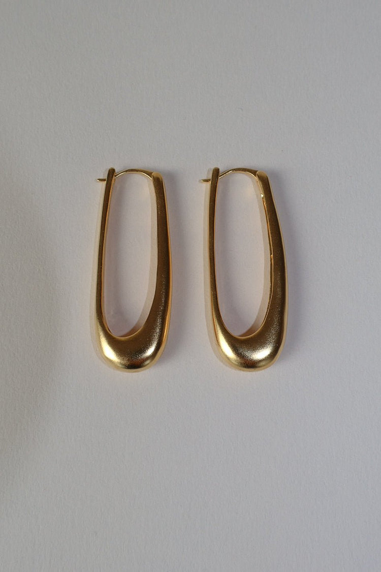 'Rekki' Long Rectangle Hoops - LINES AND CURRENT
