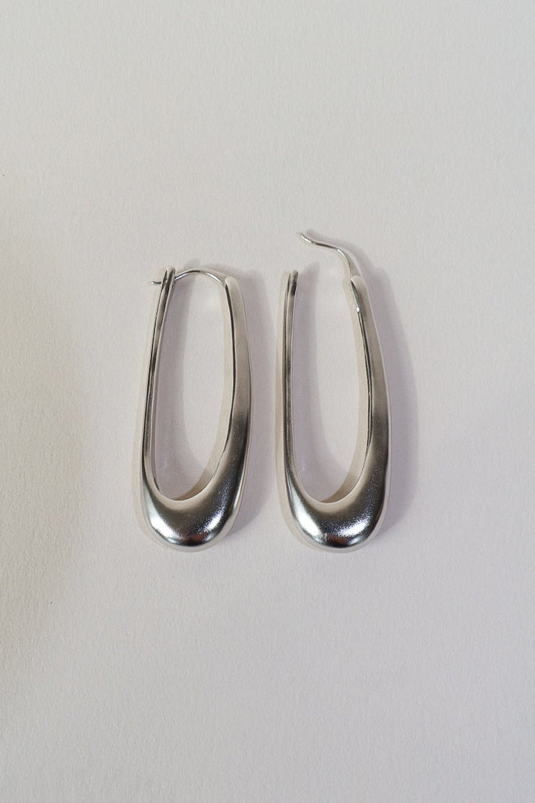'Rekki' Long Rectangle Hoops - LINES AND CURRENT