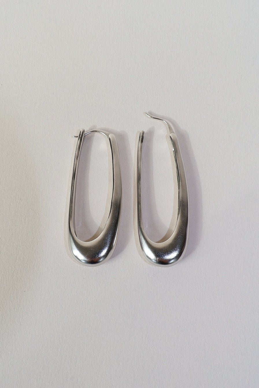 'Rekki' Long Rectangle Hoops - LINES AND CURRENT