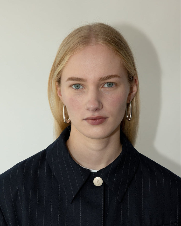 'Rekki' Long Rectangle Hoops - LINES AND CURRENT