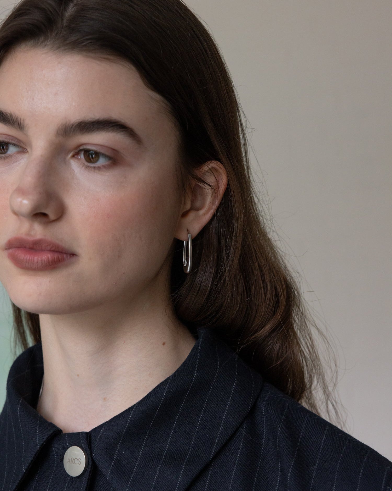 &#39;Rekki&#39; Mid Rectangle Hoops - LINES AND CURRENT