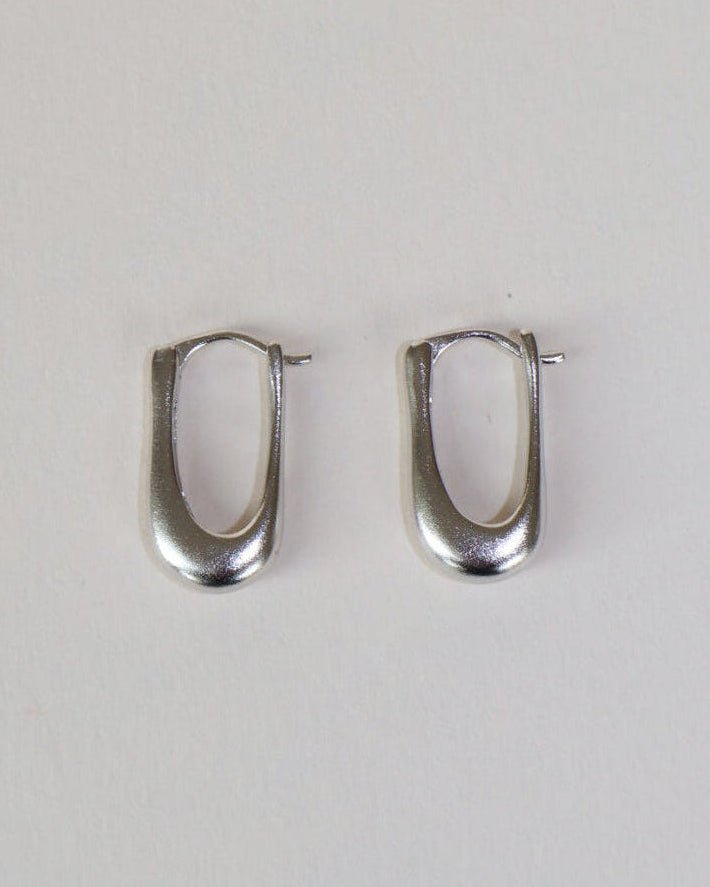 'Rekki' Mini Rectangle Hoops - LINES AND CURRENT