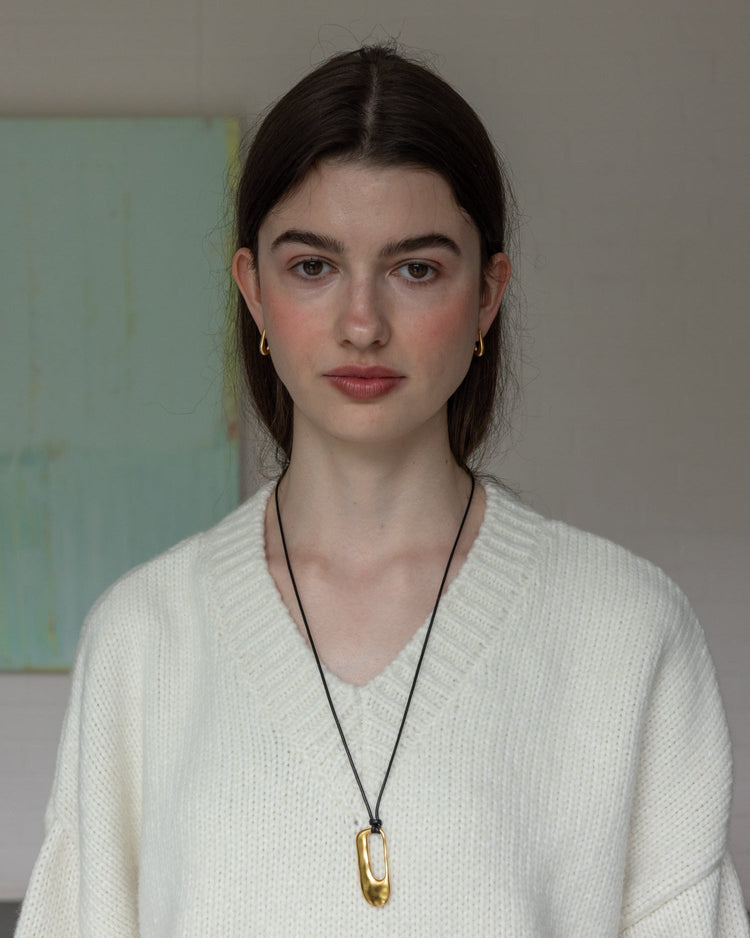 'Rekki' Mini Rectangle Hoops - LINES AND CURRENT