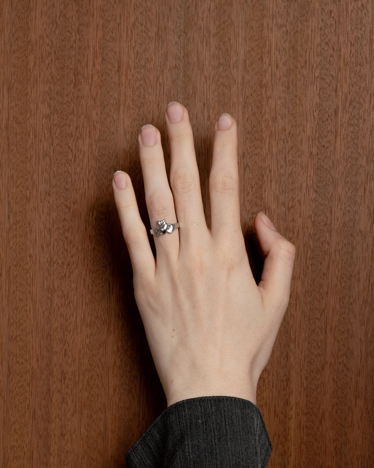 Sterling silver Claddagh ring by Lines &amp; Current