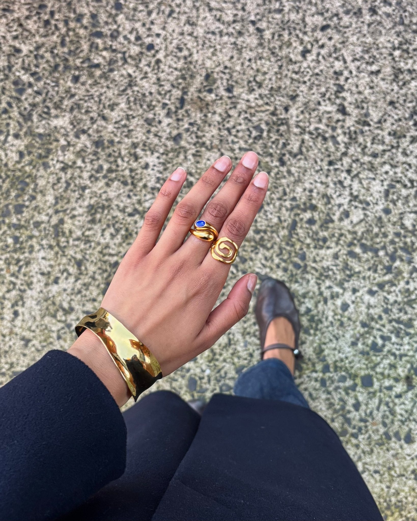 'River' Swirl Ring - LINES AND CURRENT