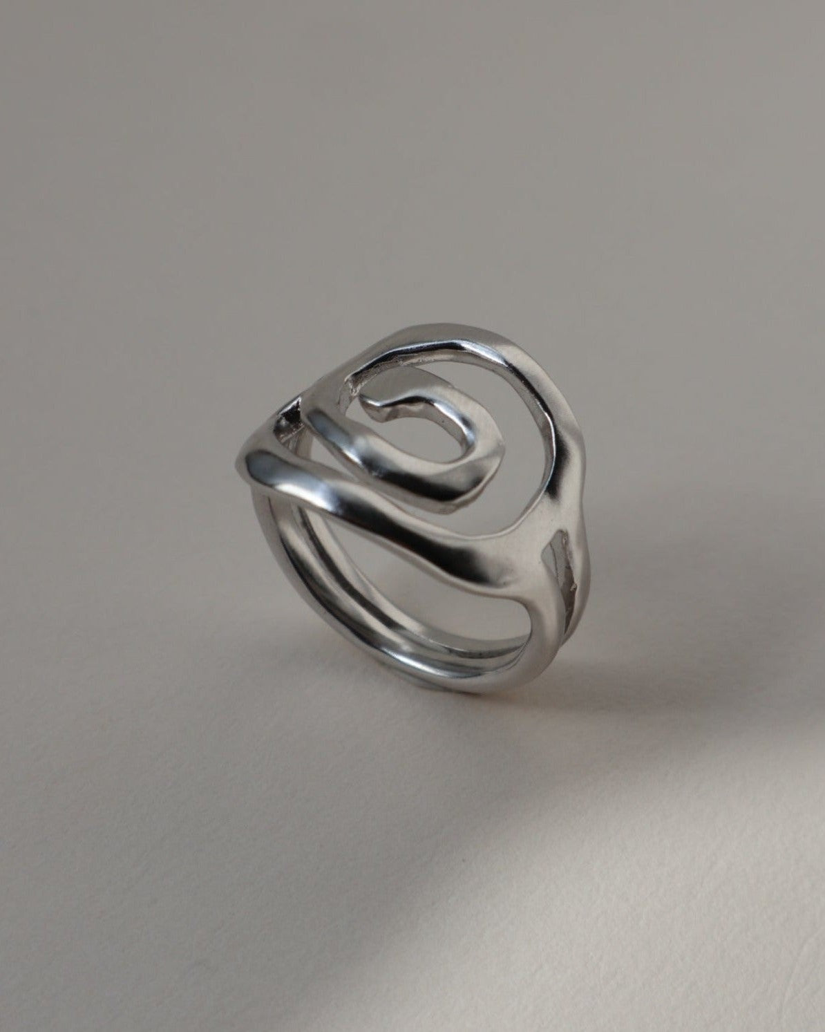 'River' Swirl Ring