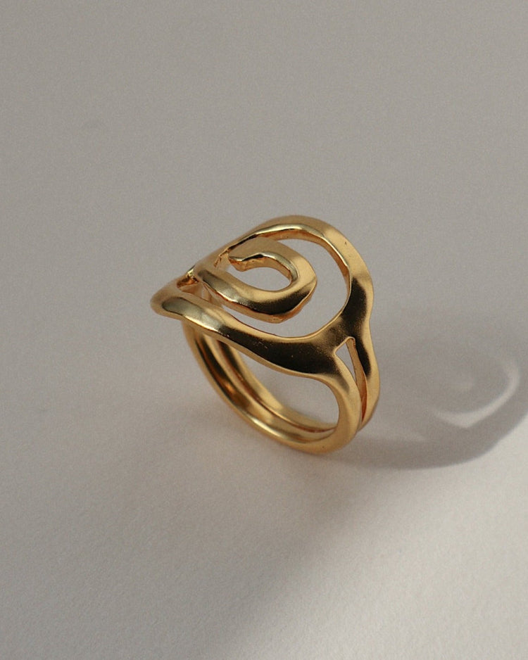 'River' Swirl Ring