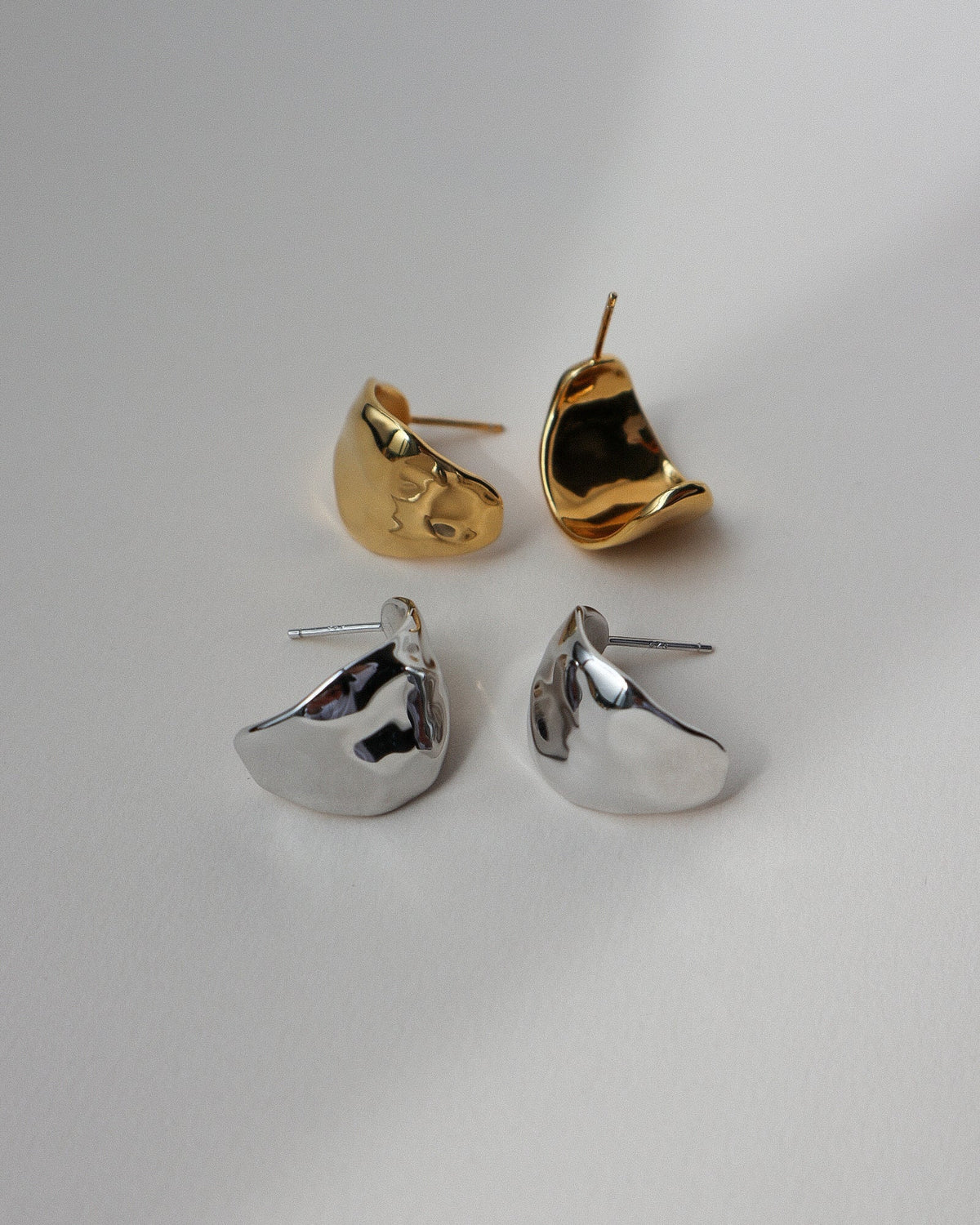 Rowe Curled Petal Earrings
