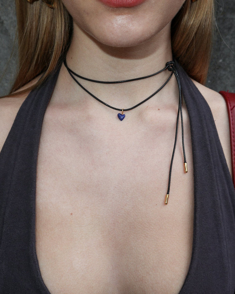 'Sadie' Cord Necklace - Lines & Current