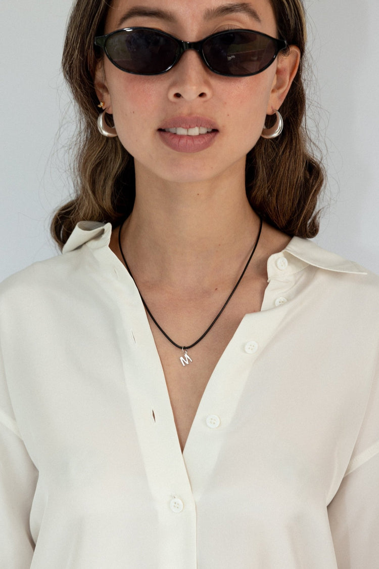 'Sadie' Cord Necklace - Lines & Current