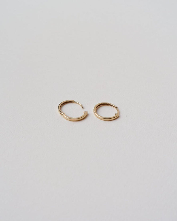 'Sawyer' Slim 9k Hoop Earrings
