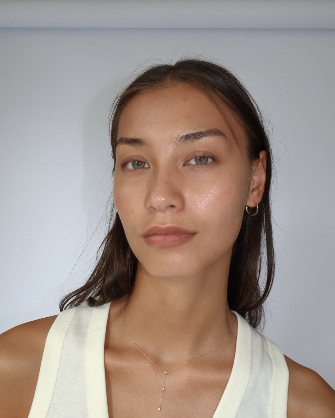 &#39;Sawyer&#39; Slim 9k Hoop Earrings - Lines &amp; Current