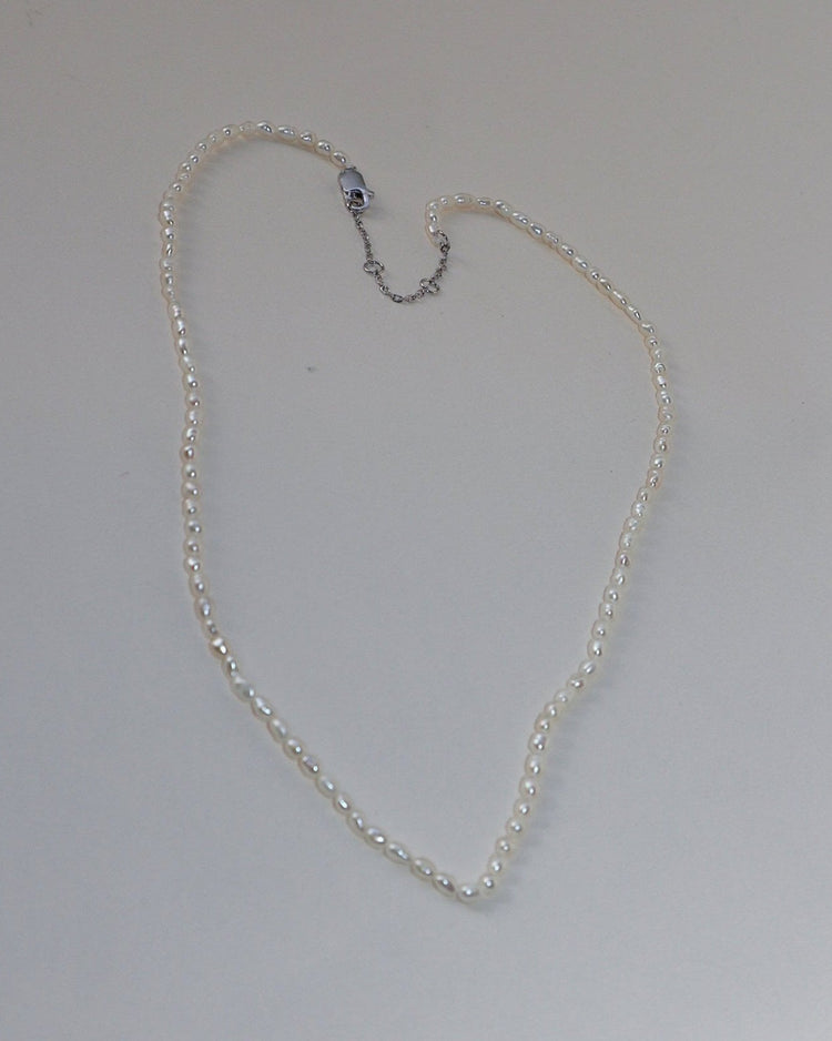 'Selene' Seeded Pearl Necklace