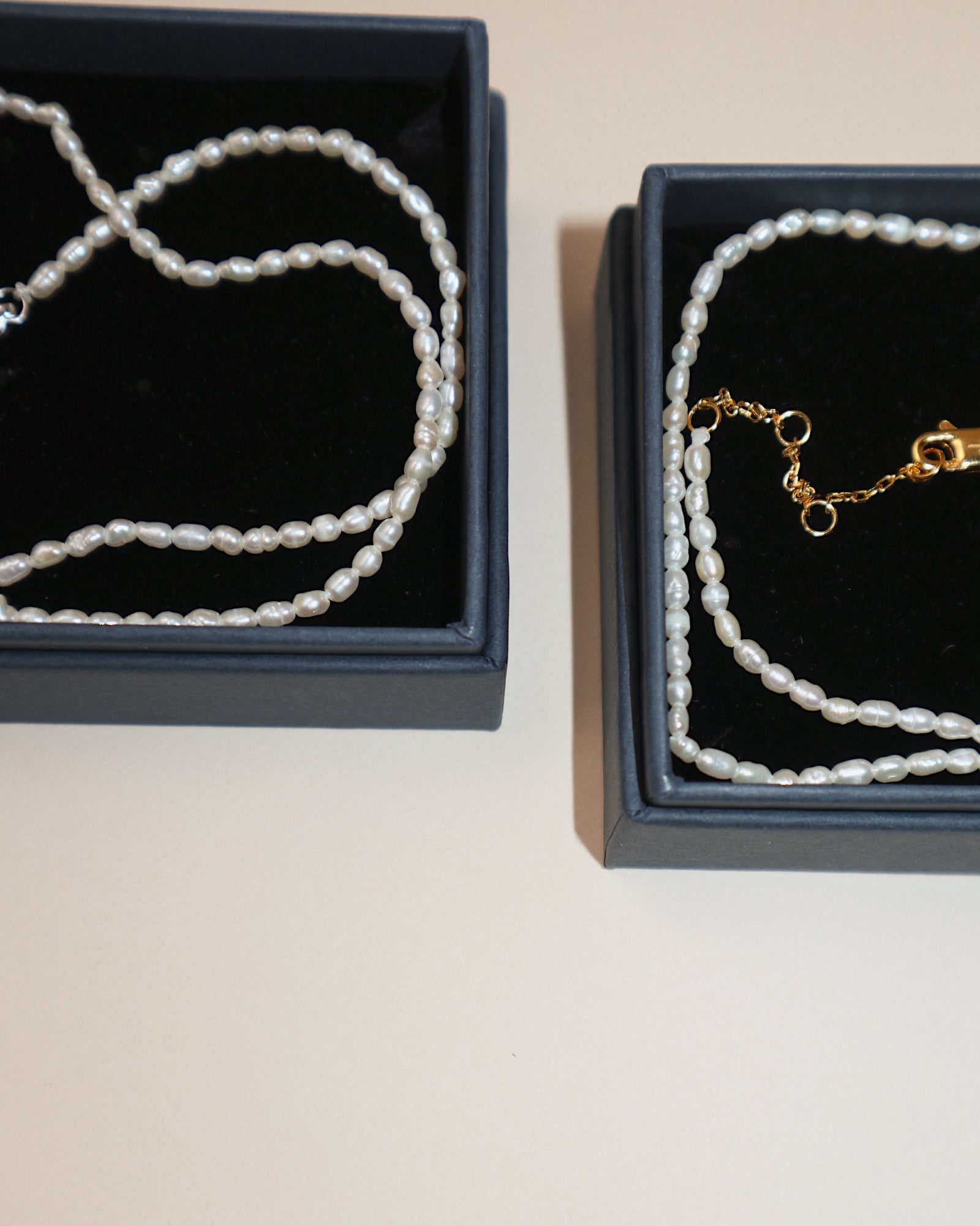 &#39;Selene&#39; Seeded Pearl Necklace - Lines &amp; Current
