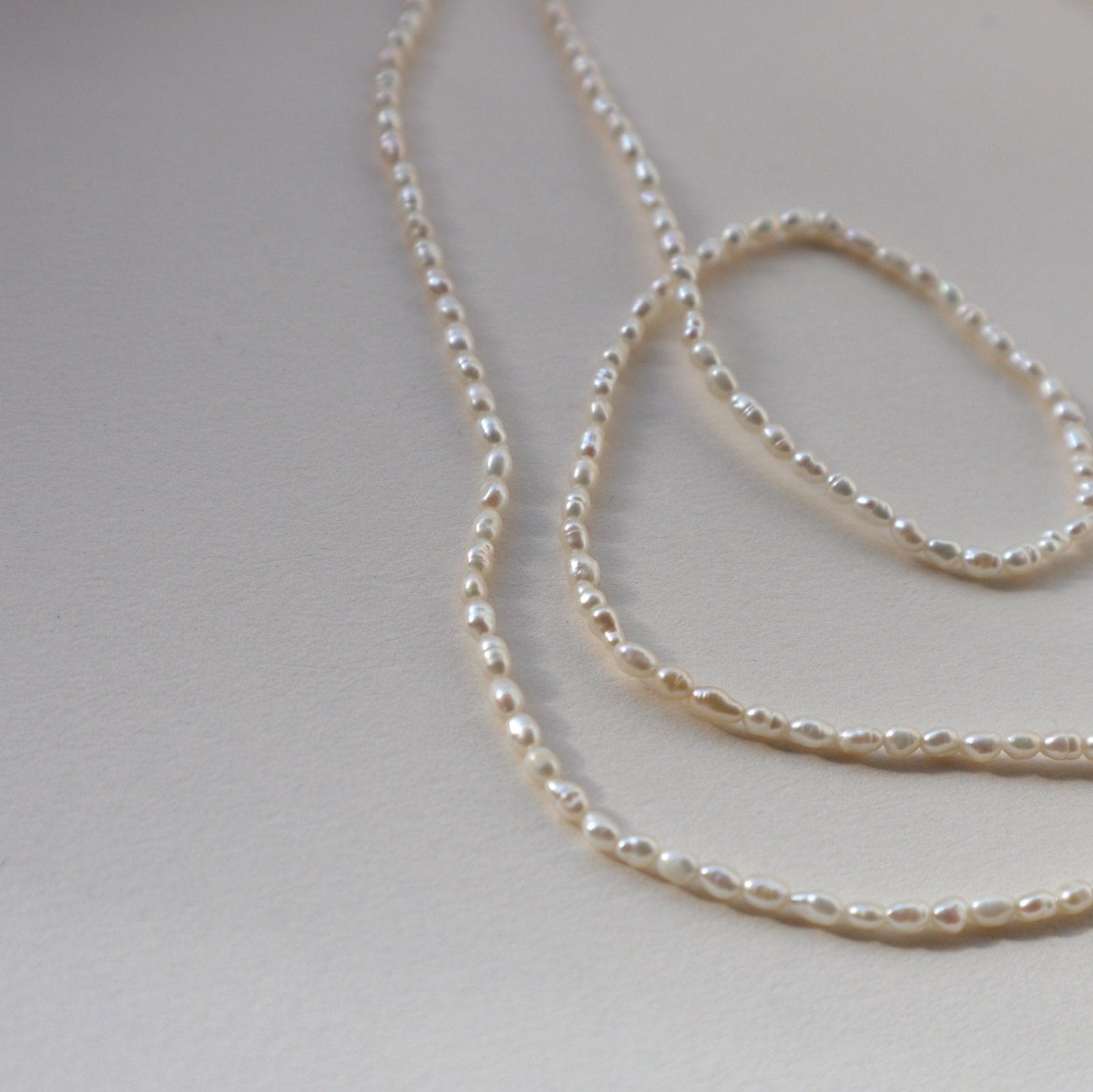 'Selene' Seeded Pearl Necklace