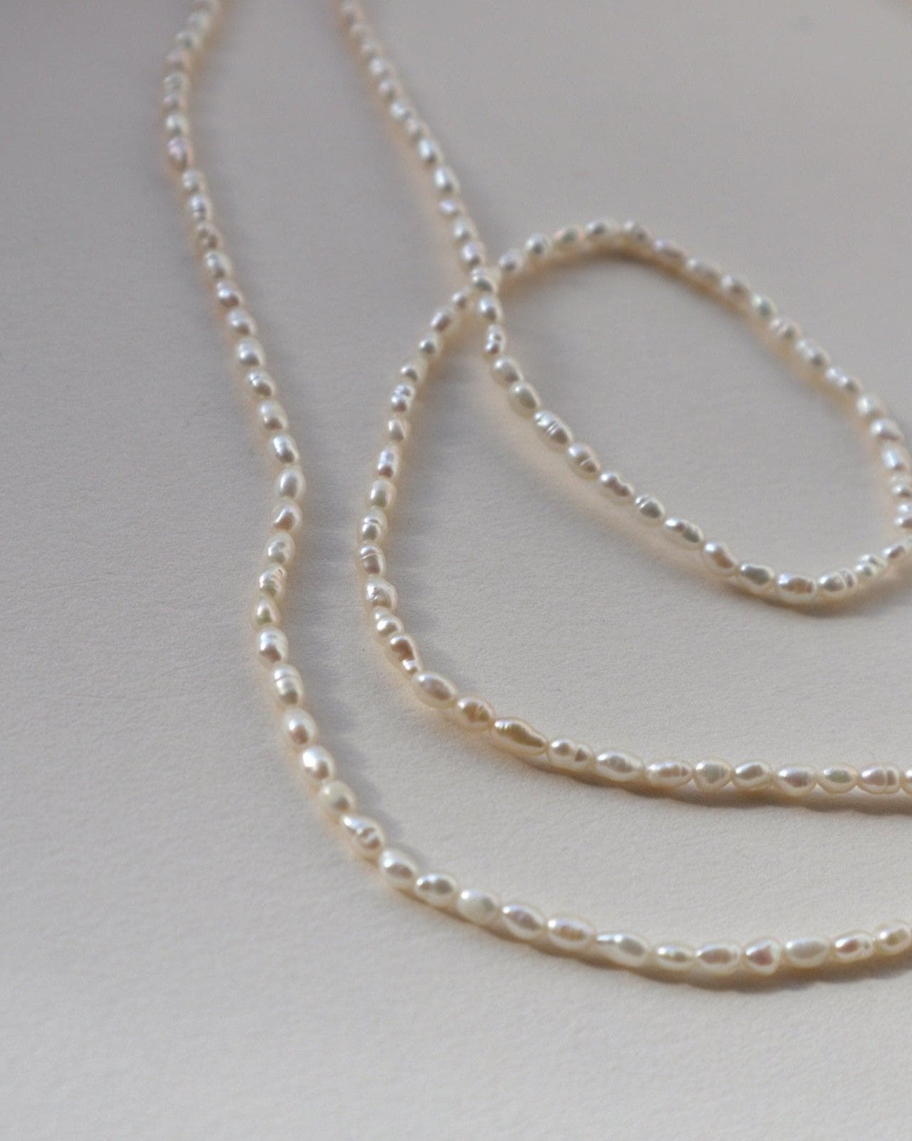 'Selene' Seeded Pearl Necklace