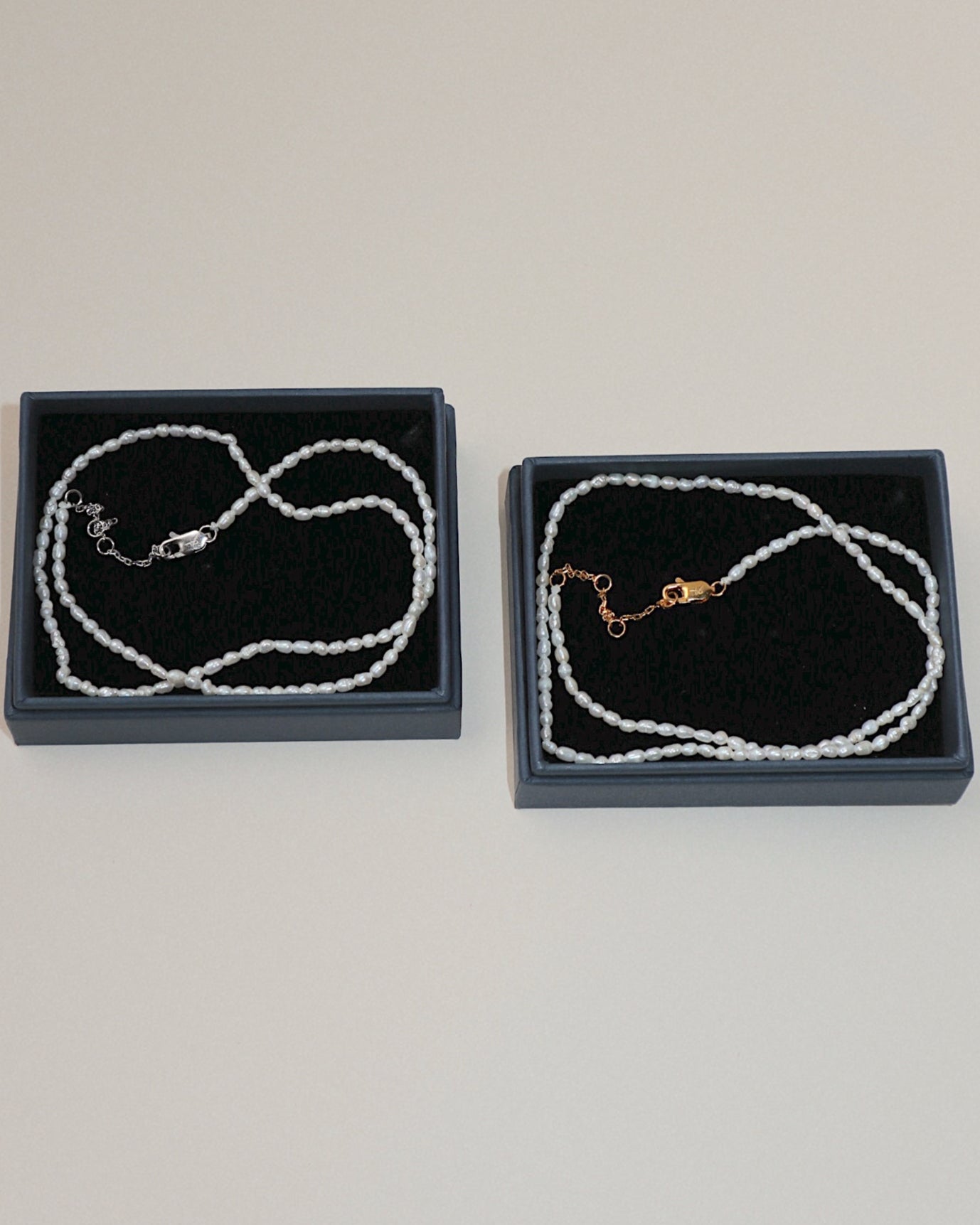 &#39;Selene&#39; Seeded Pearl Necklace - Lines &amp; Current