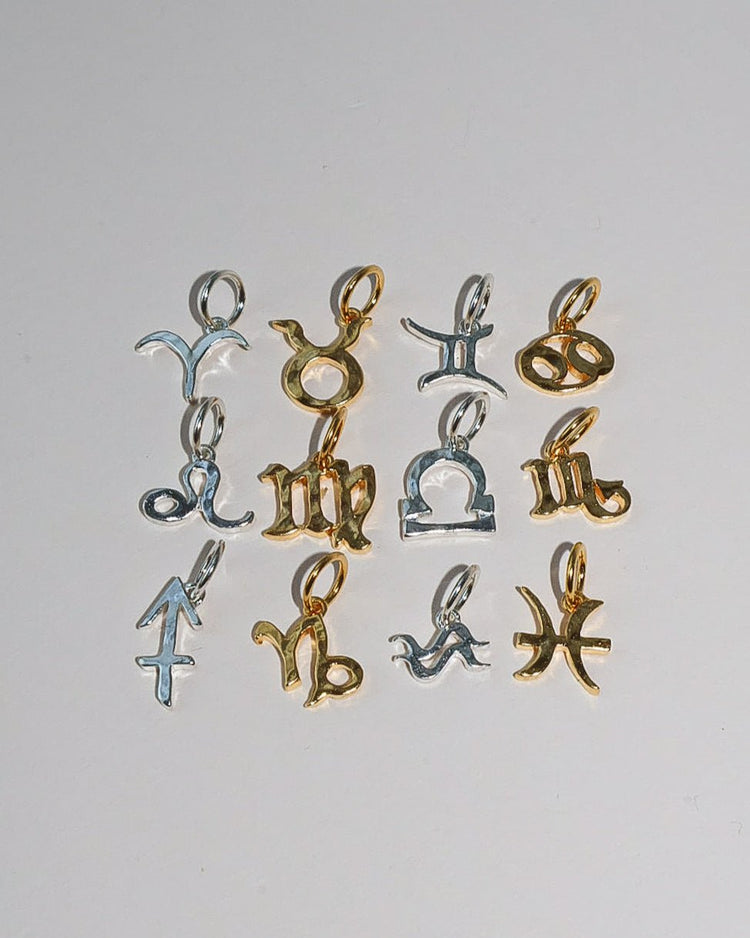 'Seren' Star Sign Charm - Lines & Current