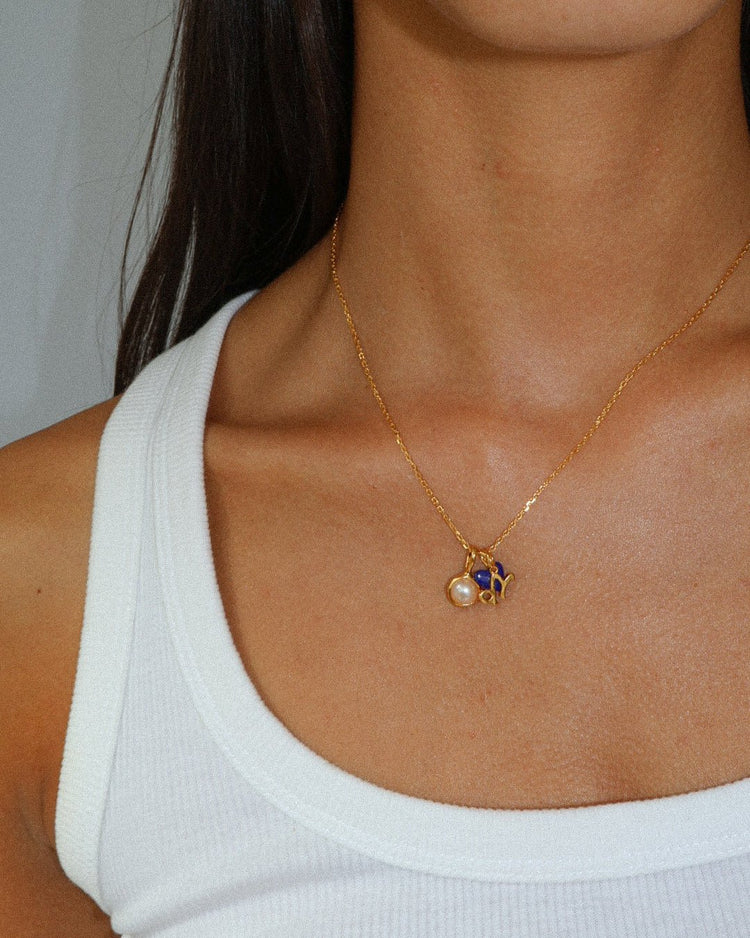 'Seren' Star Sign Charm - Lines & Current