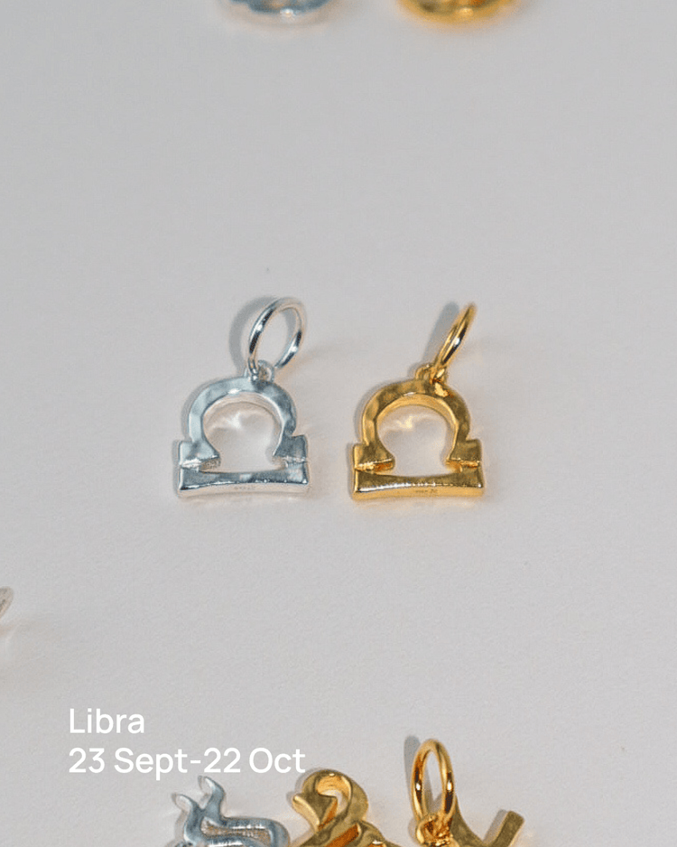 'Seren' Star Sign Charm - Lines & Current