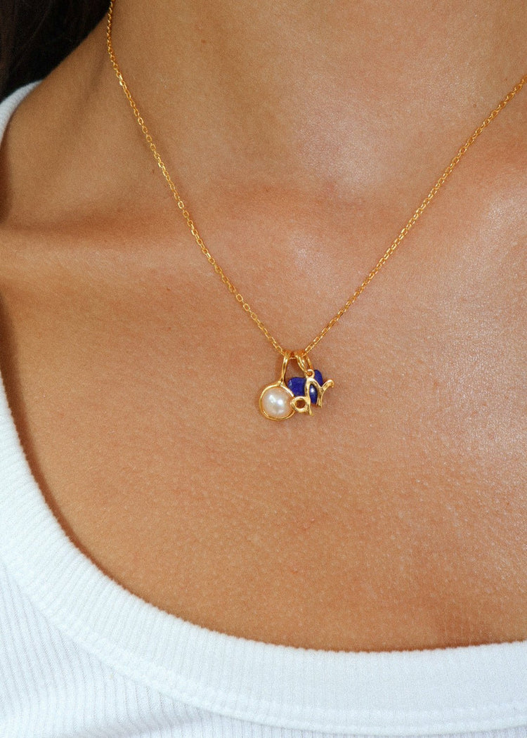 'Seren' Star Sign Charm - Lines & Current