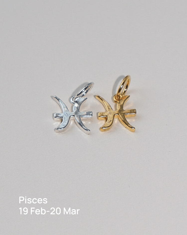 'Seren' Star Sign Charm - Lines & Current