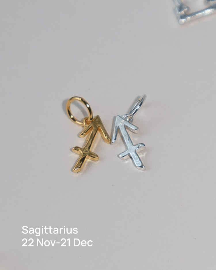 'Seren' Star Sign Charm - Lines & Current