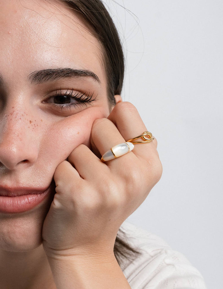 'Sigrid' Dome Ring - LINES AND CURRENT