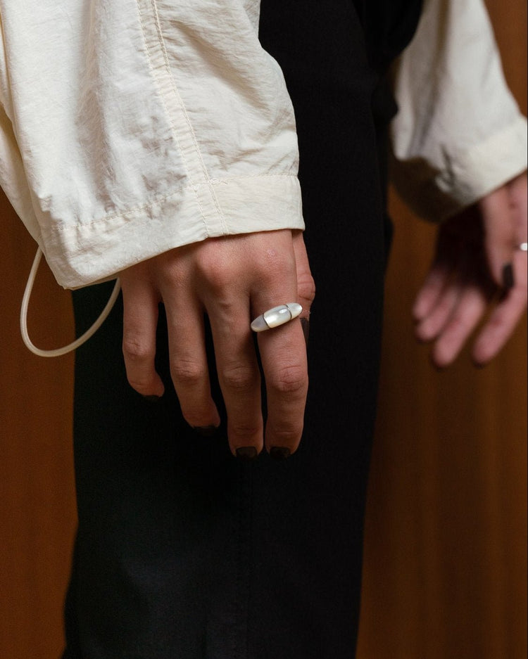 'Sigrid' Dome Ring - LINES AND CURRENT