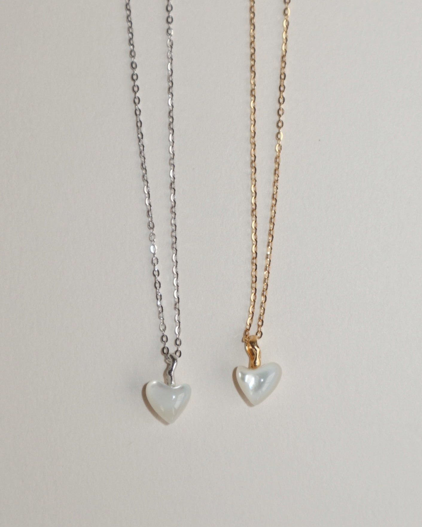 'Sigrid' Heart Necklace - Lines & Current