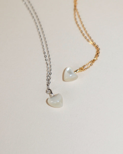 'Sigrid' Heart Necklace - Lines & Current