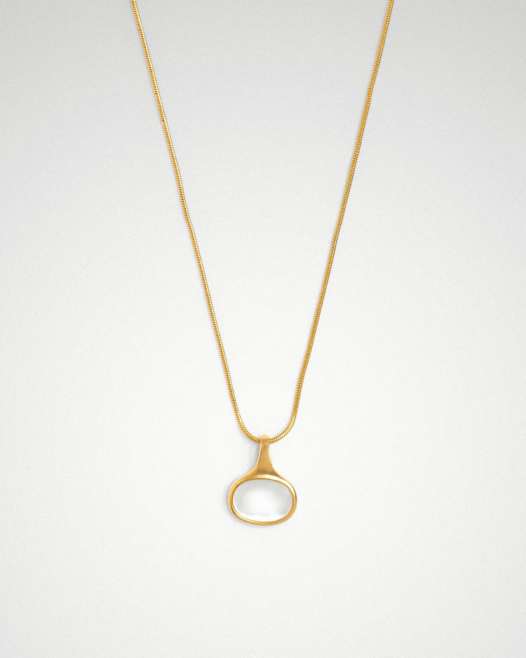 'Sigrid' Oval Necklace - LINES AND CURRENT