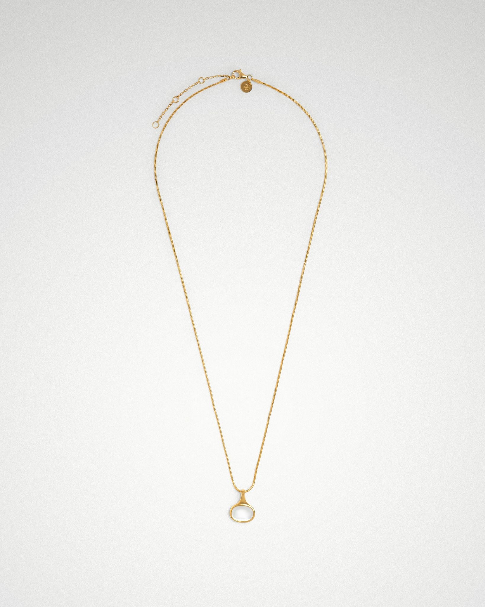 'Sigrid' Oval Necklace - LINES AND CURRENT