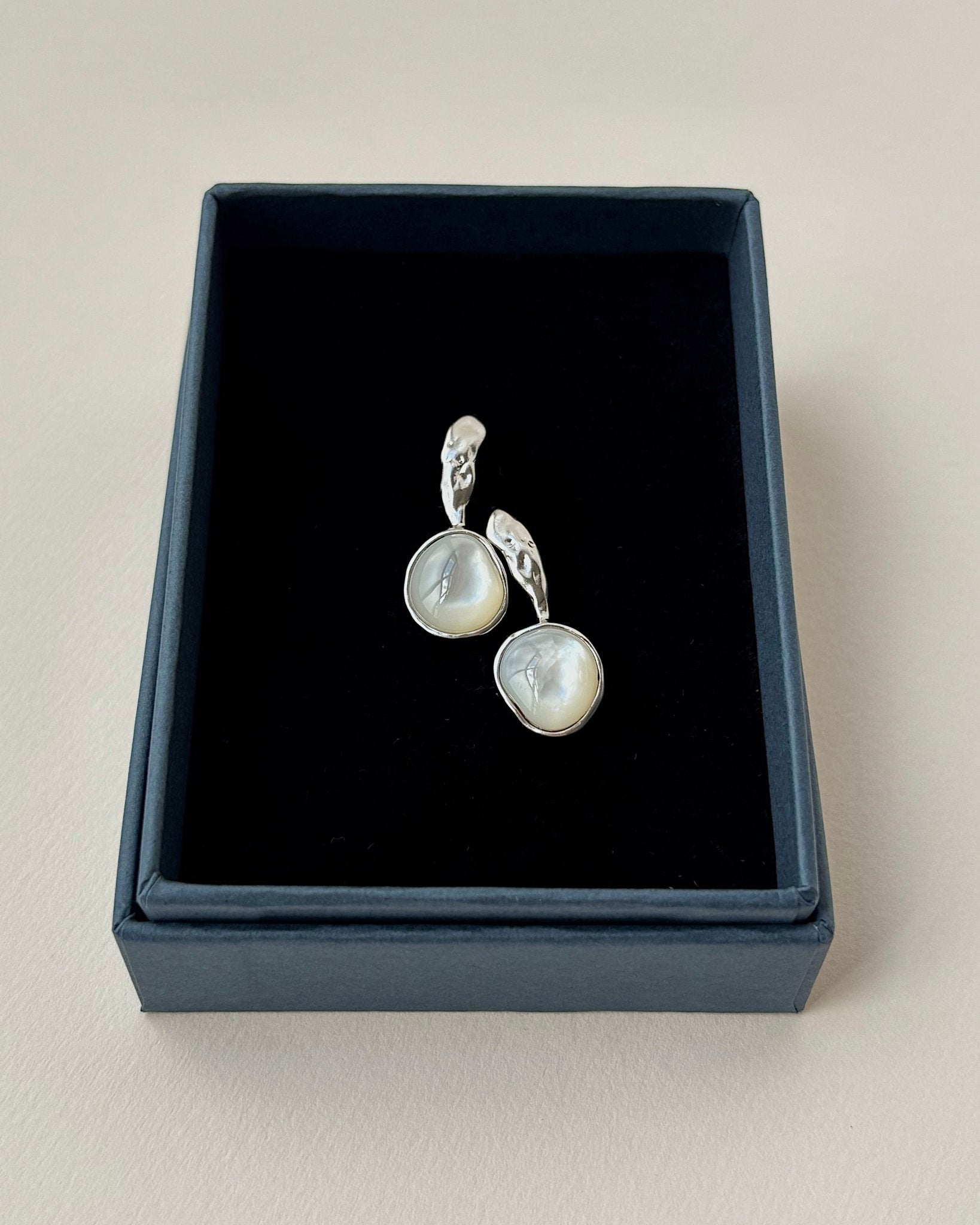 &#39;Sigrid&#39; Shell Drop Earrings - Lines &amp; Current