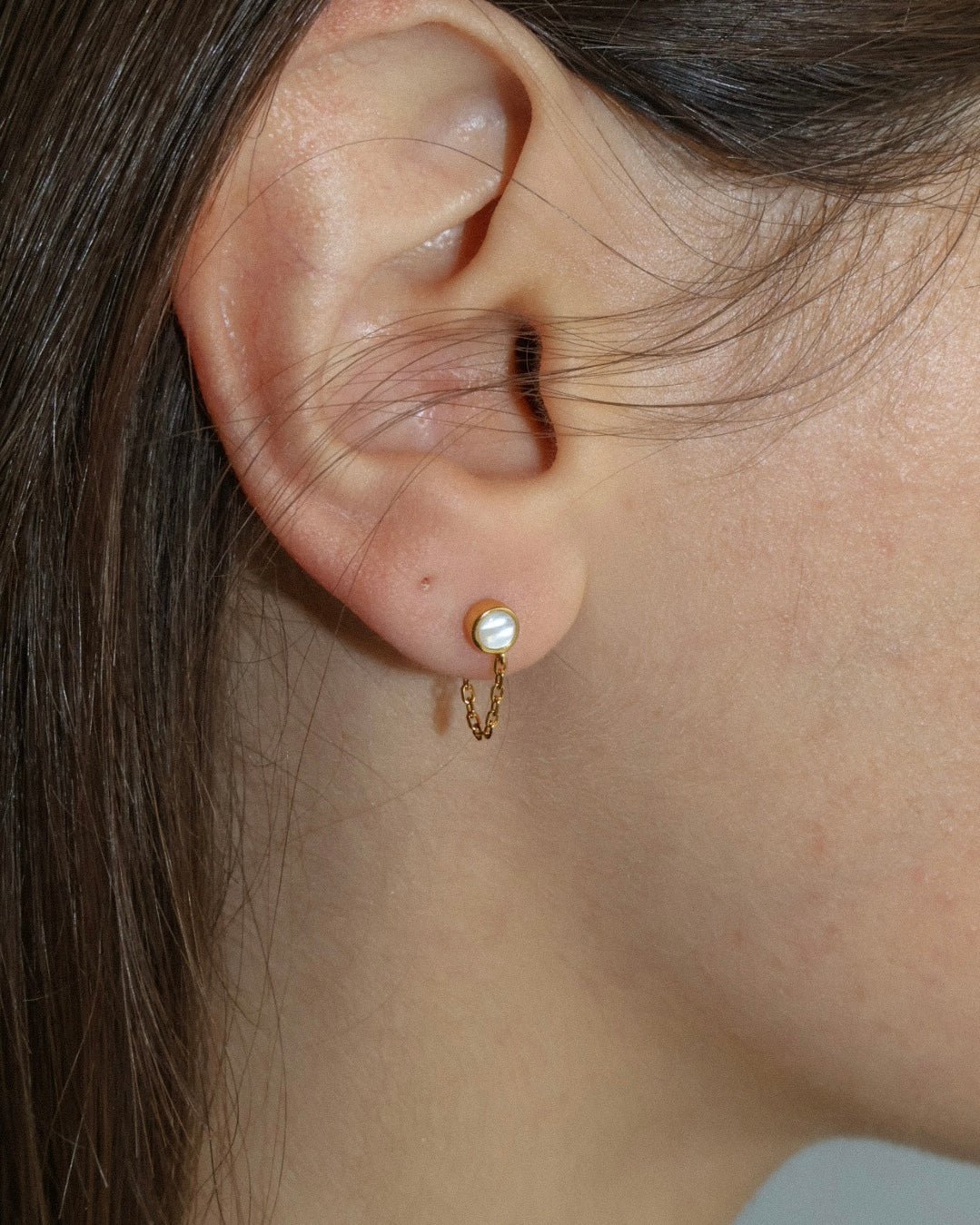 &#39;Sigrid&#39; Stud Earrings - Lines &amp; Current