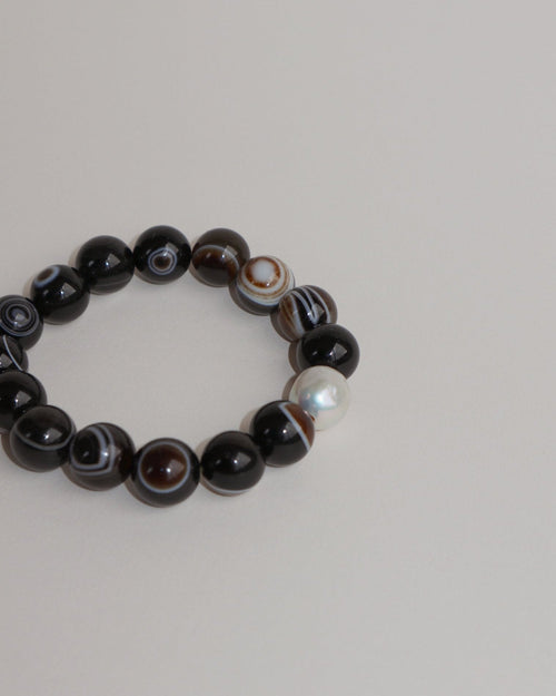 'Sky Eye' Beaded Bracelet - Lines & Current