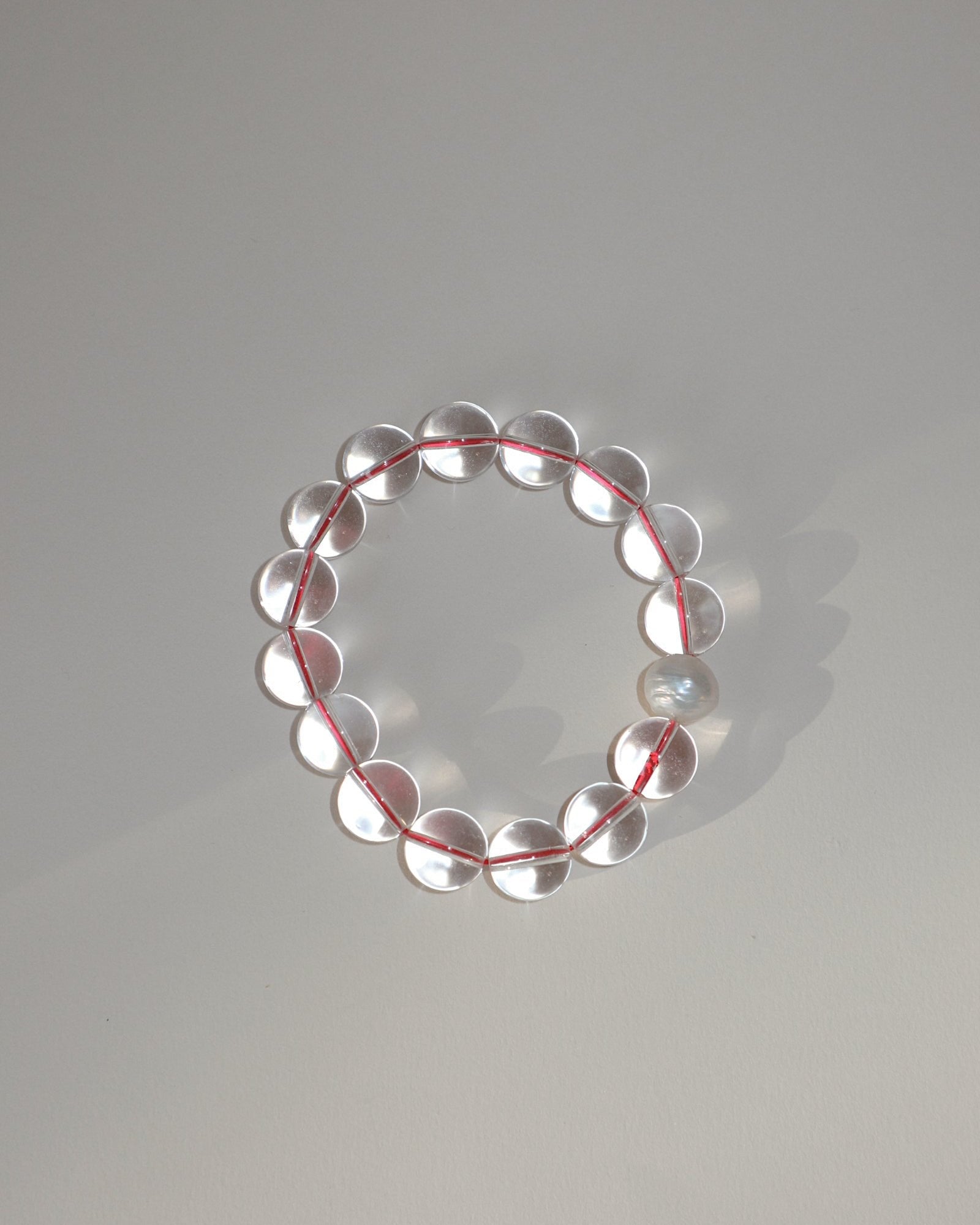 'Sorcha' Crystal Beaded Bracelet - Lines & Current