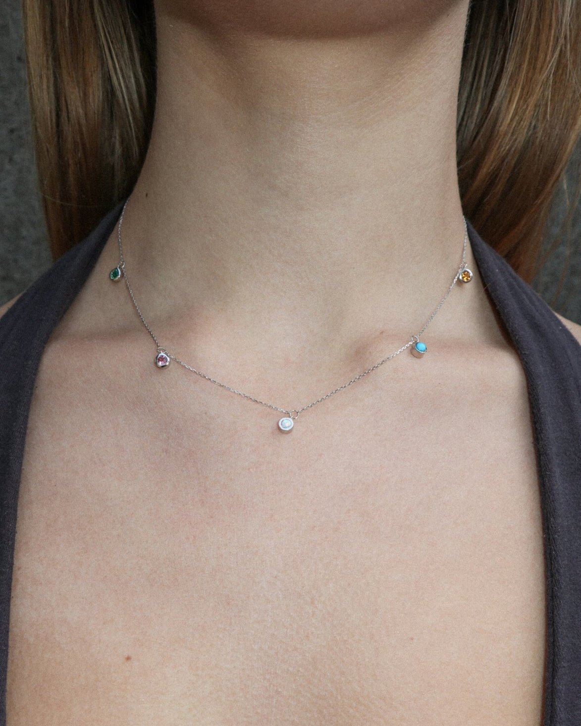 &#39;Spirited&#39; Satellite Necklace - Lines &amp; Current