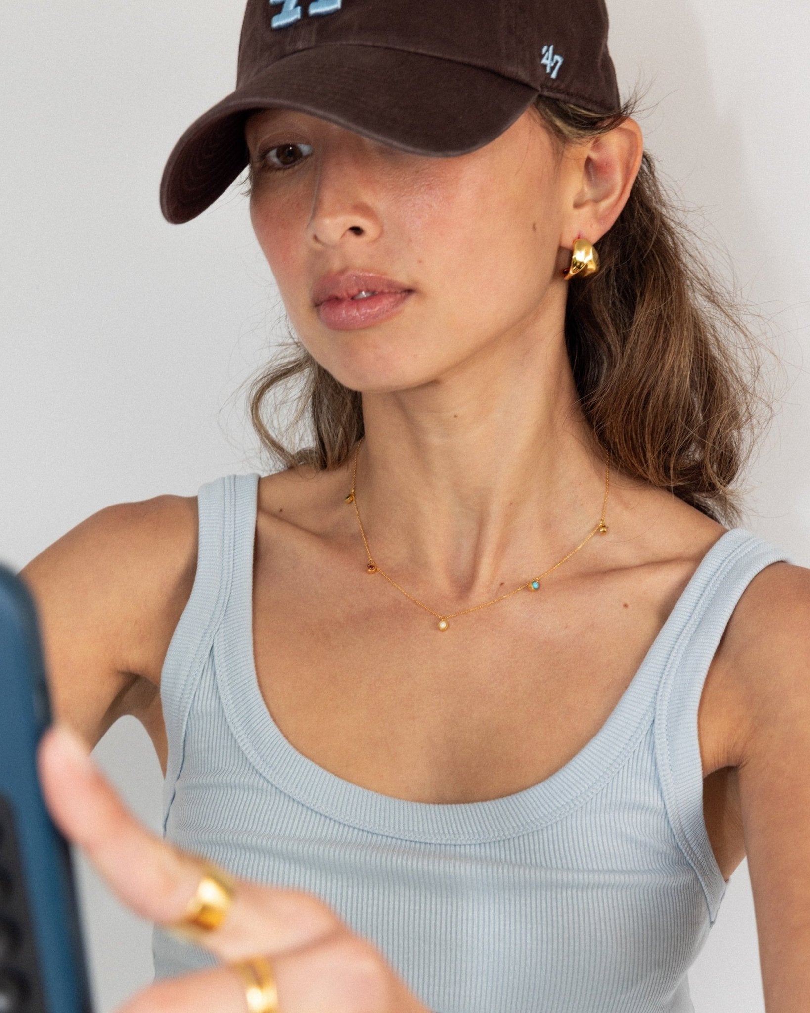 &#39;Spirited&#39; Satellite Necklace - Lines &amp; Current