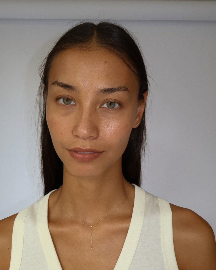 'Tali' 9k Triple Diamond Stud Earrings - Lines & Current