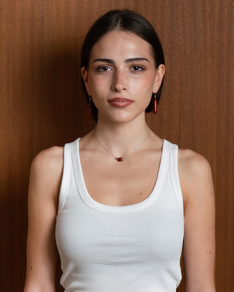 'Terra' Bean Necklace - LINES AND CURRENT