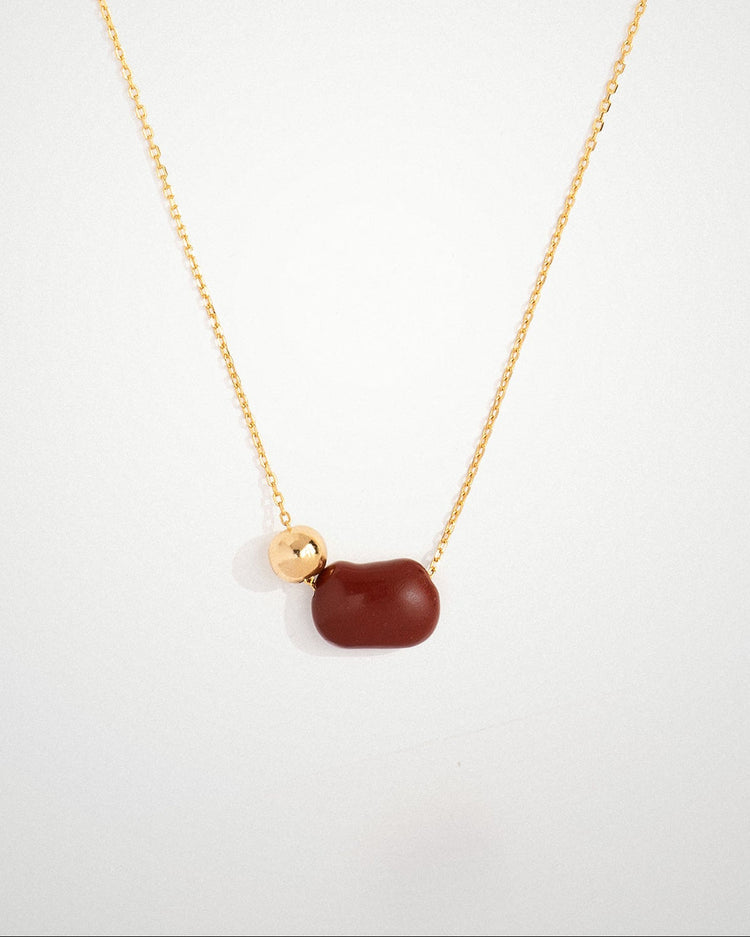 'Terra' Bean Necklace - LINES AND CURRENT