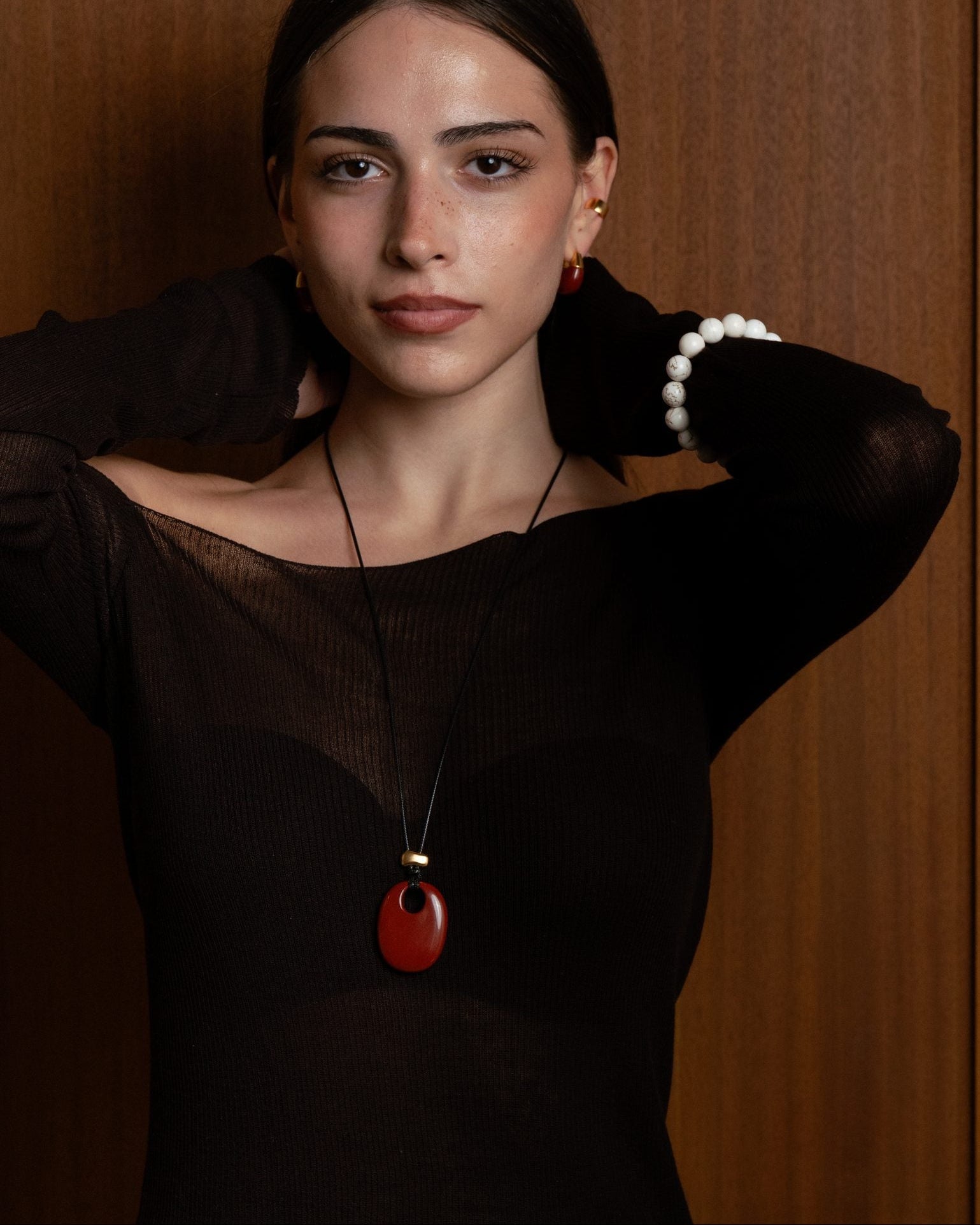 'Terra' Cord Necklace - LINES AND CURRENT