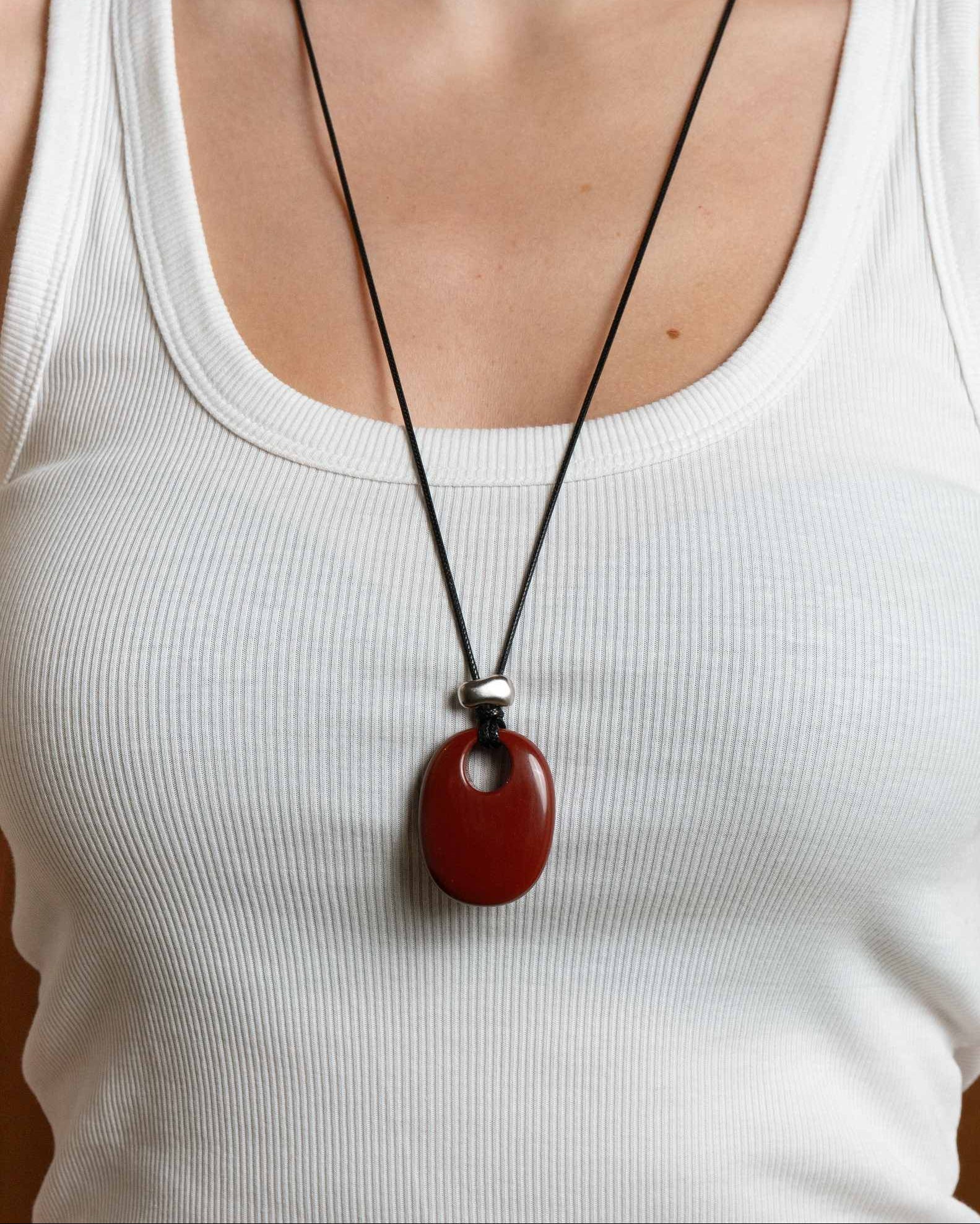 'Terra' Cord Necklace - LINES AND CURRENT